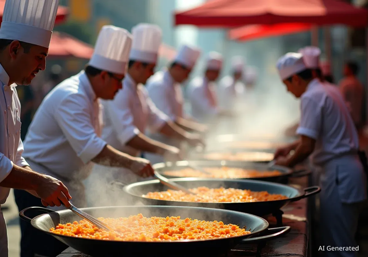 Valencia celebra el Día Mundial de la Paella con chefs de todo el mundo