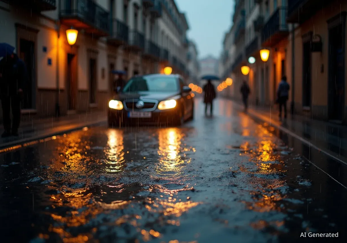 Aemet emite aviso especial por lluvias torrenciales en Valencia