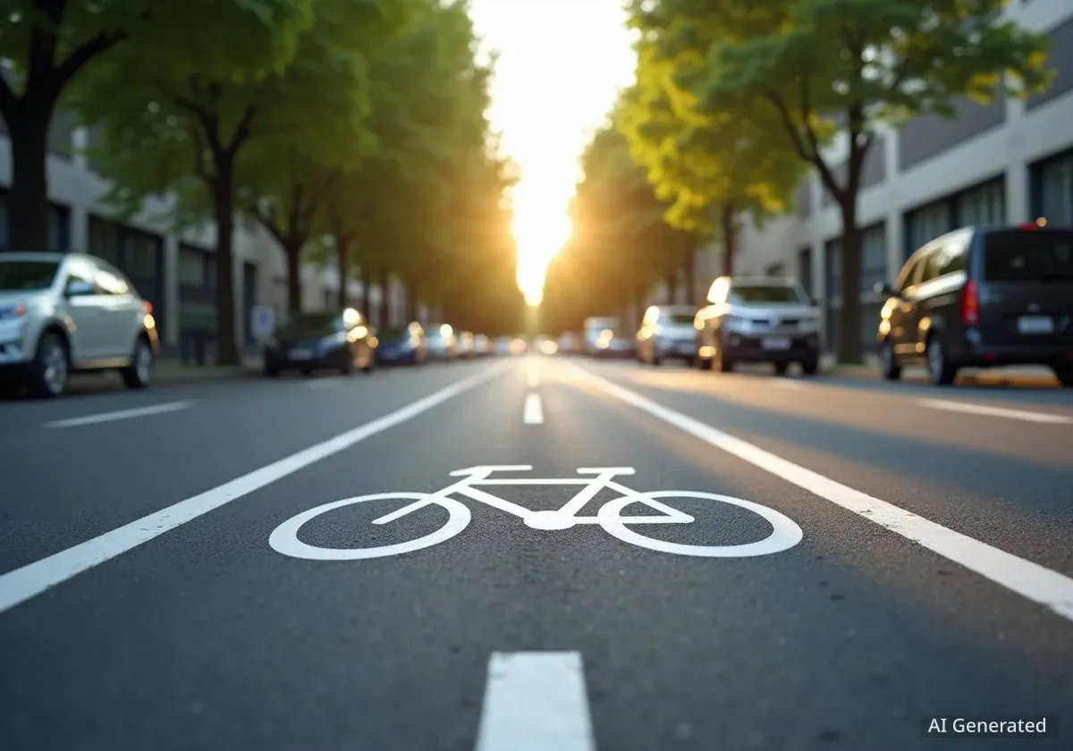 València aprueba un nuevo carril bici de 1,1 km en Campos Crespo