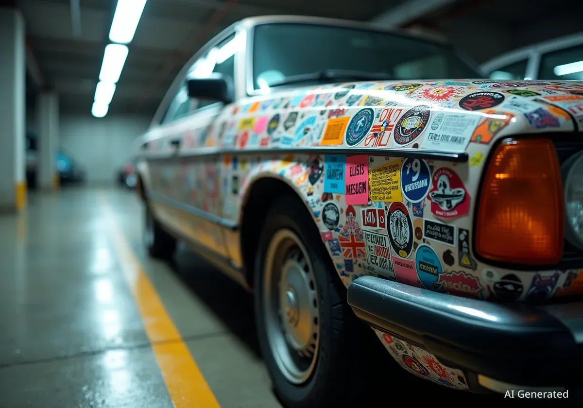 Vecinos de Burjassot se vengan de un conductor que aparca mal