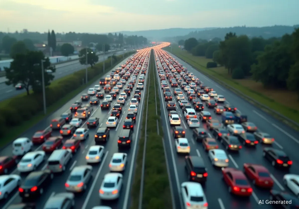 Dos accidentes colapsan la A-7 en Picassent en ambas direcciones