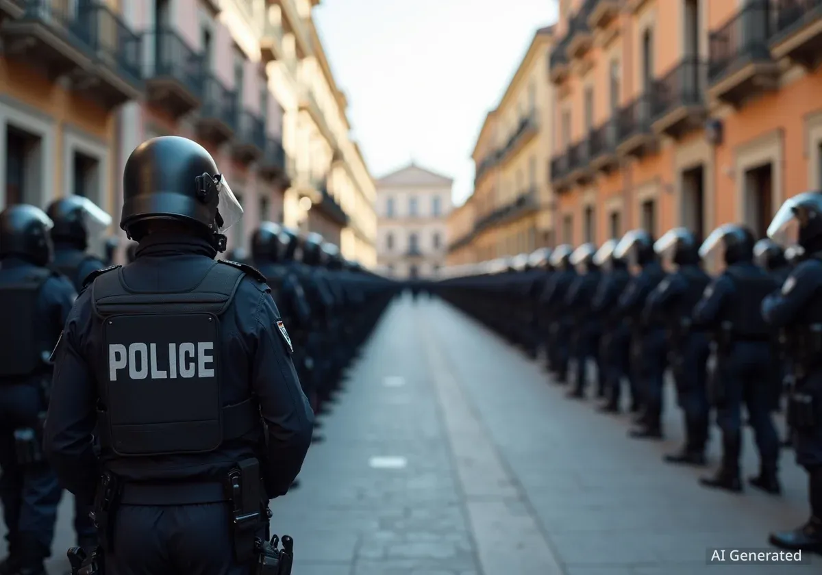 Valencia se blinda para un 9 d'Octubre de alta tensión política