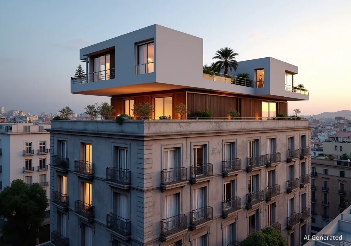 Una arquitecta valenciana propone construir sobre azoteas para crear vivienda