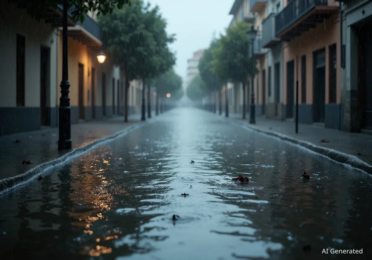 La DANA Alice deja más de 140 l/m² en varios municipios de Valencia