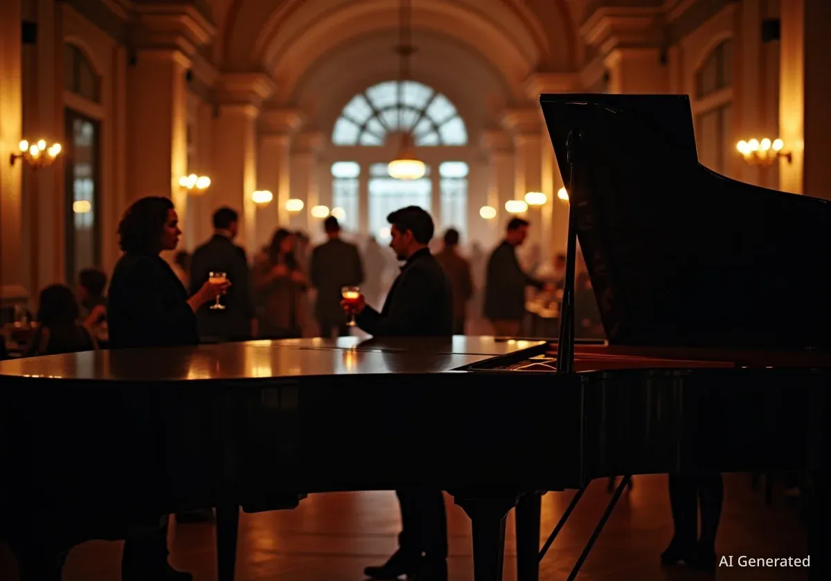 Lupin, el nuevo piano bar del Mercado de Colón con el piano más grande de España