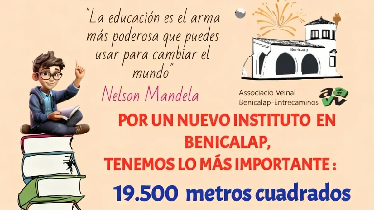 Vecinos de Benicalap exigen un nuevo instituto para sus hijos