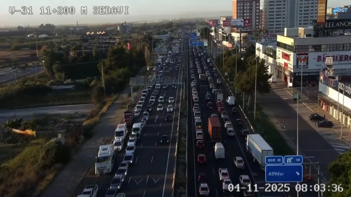 Colapso en Valencia: Más de 54 km de atascos complican la mañana